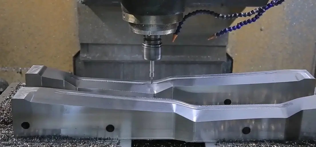 5-axis CNC milling process of an Al6061-T651 base plate at Dazao Machinery facility 5-axis CNC milling process of an Al6061-T651 base plate at Dazao Machinery facility